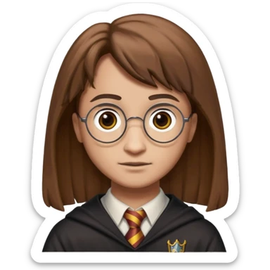 Harry Potter asa kahverengi ve düz sticker