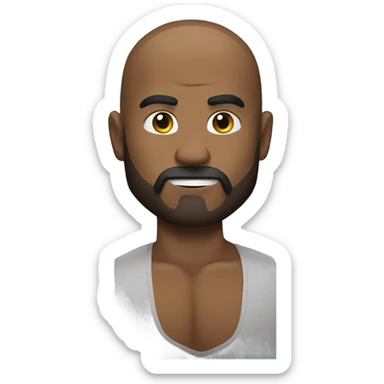 Do a emoji as the wrestler rock sticker