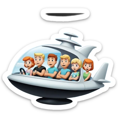 Jetsons and Flinstones sticker