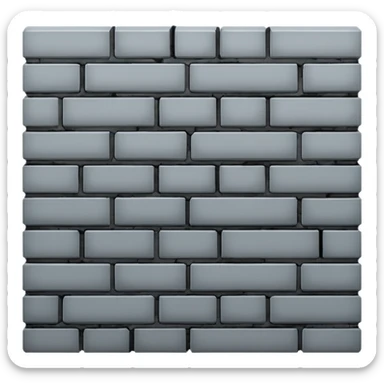 gray brick wall sticker