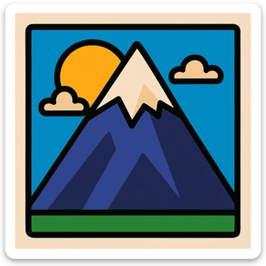 little alchemy style icon
subject: mountain
border: medium-black sticker