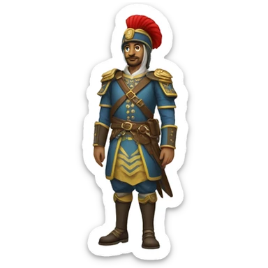 full-length Janissary commander sticker