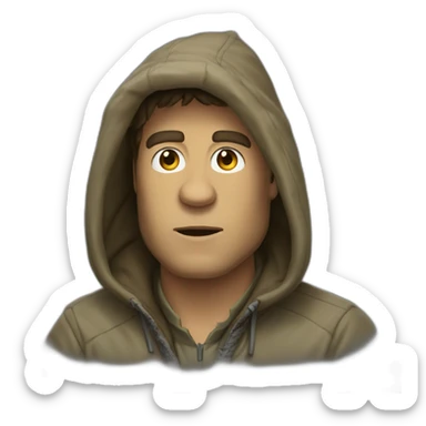 Kerchak cagoule sticker