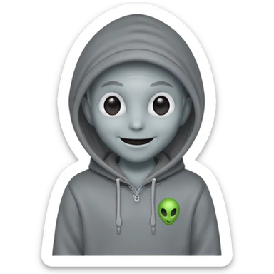 alien wear hoodie in guardian of the galaxy sticker