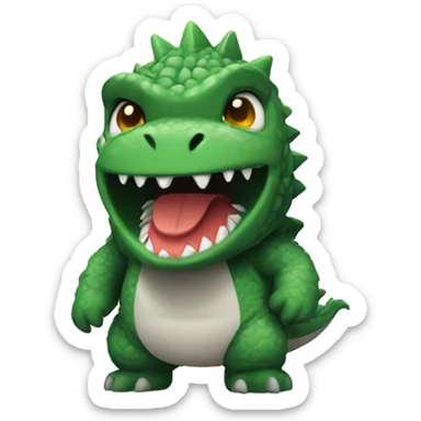 Cute Godzilla sticker