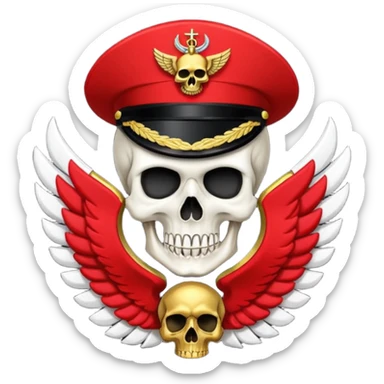 petty officer rank in black and red with a helldiver skull sticker