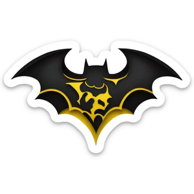 Batman heart sticker