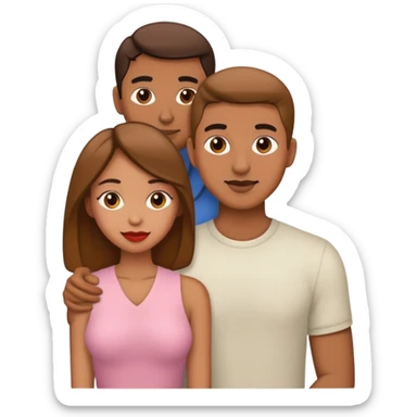 pareja de hombre y mujer enamorados sticker