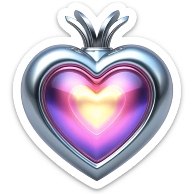 sorayama astral heart glowing aura sticker