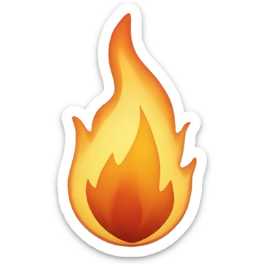 Flame  sticker
