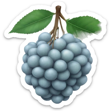 Blue Lychee Fruit sticker