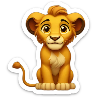 lion king simba sticker