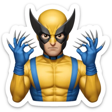 Wolverine from Deadpool & Wolverine movie sticker