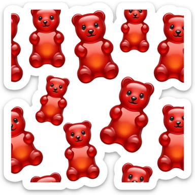 red Gummy Bears sticker