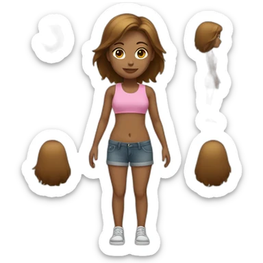 Women lower body female characteristics sticker