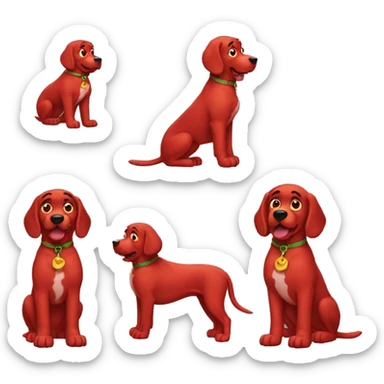 clifford the big red dog sticker