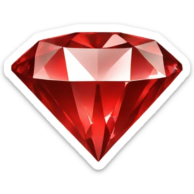 diamond red sticker