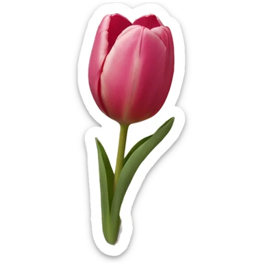 some tulip on two skin coloured hills sticker