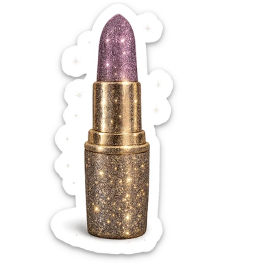 sparkly lipstick sticker