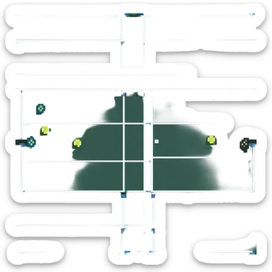 tennis court sticker