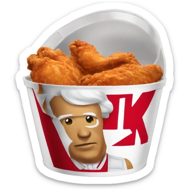 kfc chicken bucket  sticker