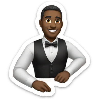 casino dealer sticker