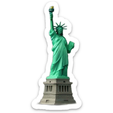 Unisex Statue of Liberty sticker
