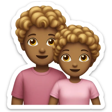 Family 3 children sticker