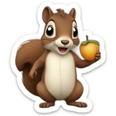 Squirrel in Crater Lake sticker