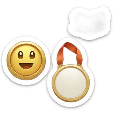 badge, medal, book, paper, scroll, new year, snowflake, pokemon, picture sticker