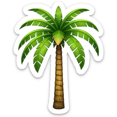 Palm tree no backgrpound sticker