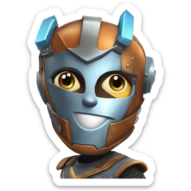 rusty, the character from starlight express sticker