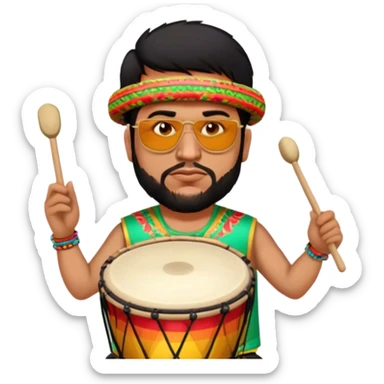 Festive Drummer sticker