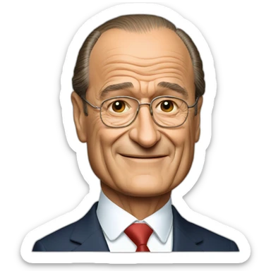 Jacques chirac sticker