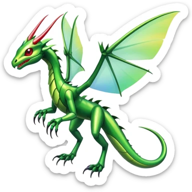 Shiny Exotic Flygon-Scyther-Hybrid-Creature sticker
