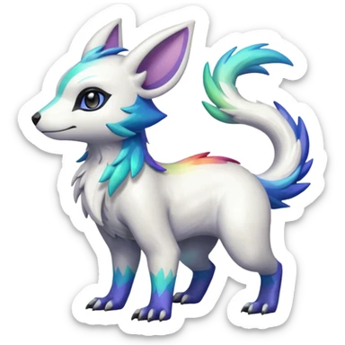 Shiny Iridescent Linoone-Absol-Trico-Hybrid (Full body) sticker