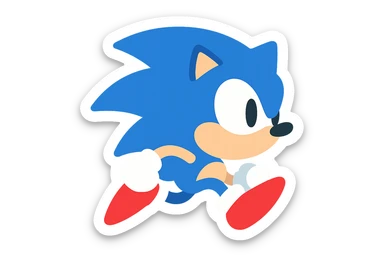 Sonic the hedgehog sticker
