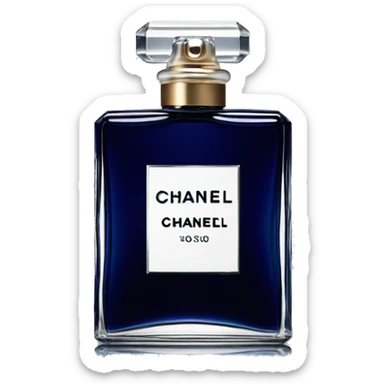 dark blue chanel men's perfume sticker