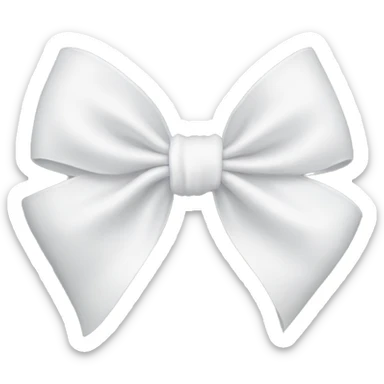 white bow sticker