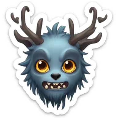 kawaii-wendigo sticker