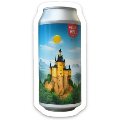 Schloss Hell 4,7 % vol 0,5 Liter Dose, 18er Pack sticker