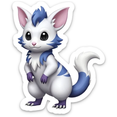 Shiny Furret-Absol-Noibat-Hybrid (Full body) sticker