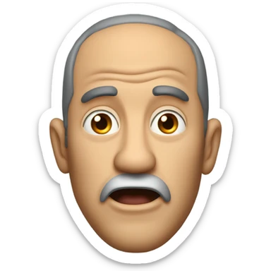 Rugged man angel mind blown sticker