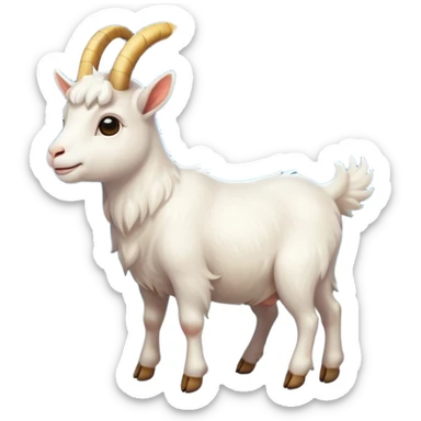 goat ascending to heaven sticker