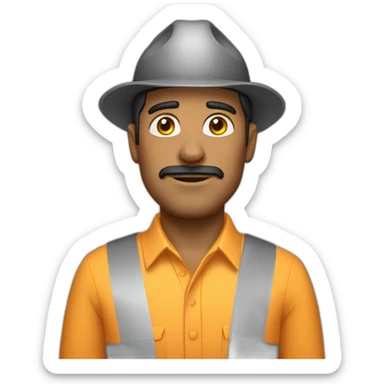 Hombre trabajador sticker