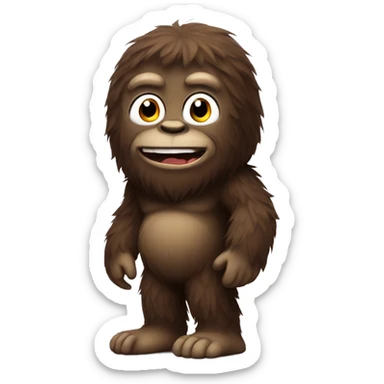 Cute Bigfoot sticker