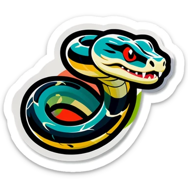 Snake where woodi  sticker