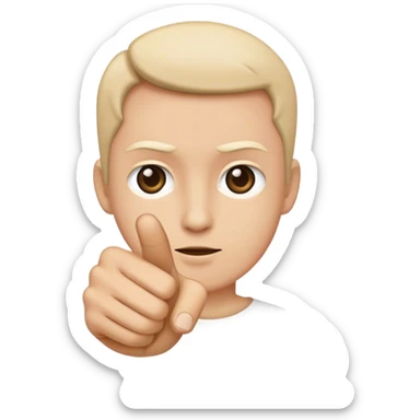 Emoji apontando o dedo pra você sticker