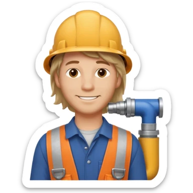 customer. 1 person only white male with shoulder normal person cloths. adult. pipeline technician change the expression and the shape of the face change the color of eyes. remove the background sticker