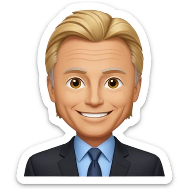Pat Sajak wheel of fortune sticker